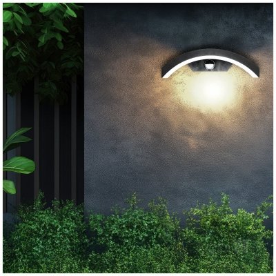 Kinkiet ogrodowy LED OME 10W 4000K LX IP54 czarny LED2B