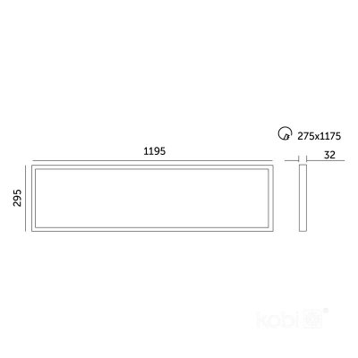 Panel LED CAPRI G2 25-36- 40W 30x120 3CCT IP44 Kobi Pro