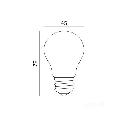 Żarówka filamentowa LED FMB 4W E27 3000K mleczna Kobi 360 Line