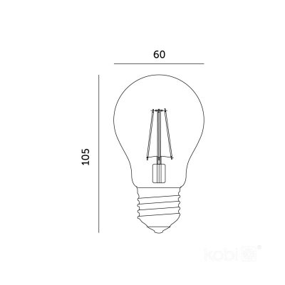 Żarówka filamentowa LED FGS 12W E27 4000K Kobi 360 Line