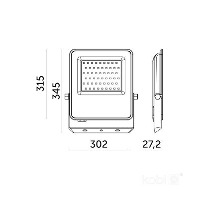 Naświetlacz LED ULSAN 200W 4000K IP65 Kobi Pro