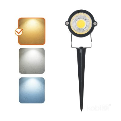 Lampa ogrodowa LED BLAKE 5W 3000K IP65 czarna Kobi