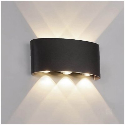 Kinkiet ogrodowy LED LUMEPRA 6W 4000K IP54 czarny Kobi