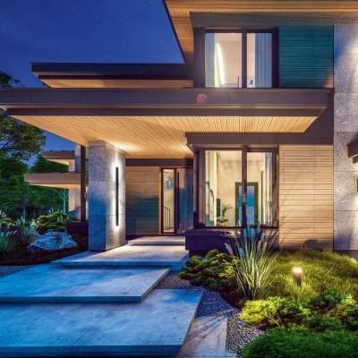 Kinkiet ogrodowy LED MIRANA 25W 120cm 4000K IP44 czarny Kobi