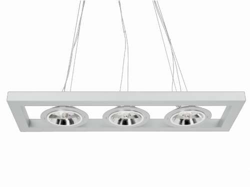 ZWIS QR111 AZZAANO G53 3X50W RAL9006 SR.