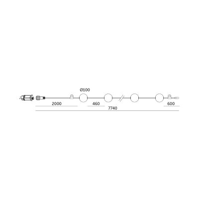 Girlanda LED VENEZIA 10W Kobi Design