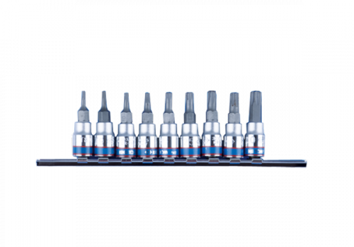 ZESTAW NASADEK 1/4&quot; TORX Z OTWOREM 9 szt., 2037 T8 - T40, King Tony