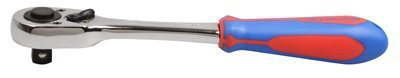 GRZECHOTKA 1/2&quot; Z PRZYCISKIEM, 45 zębów, 250 mm UCHWYT GUMOWY King Tony
