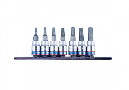 ZESTAW NASADEK 1/4&quot; TORX Z OTWOREM 7 szt., 2037 T10 - T40, King Tony