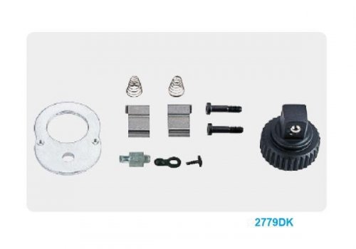 GRZECHOTKA 1/4&quot; 24 ZĘBY 130mm UCHWYT GUMOWY, BLOKADA King Tony