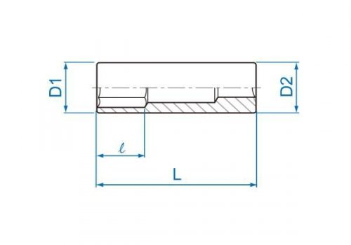 NASADKA DŁUGA 1/4&quot; CALOWA 3/16&quot; x 50mm 6-kąt. Cr-V King Tony