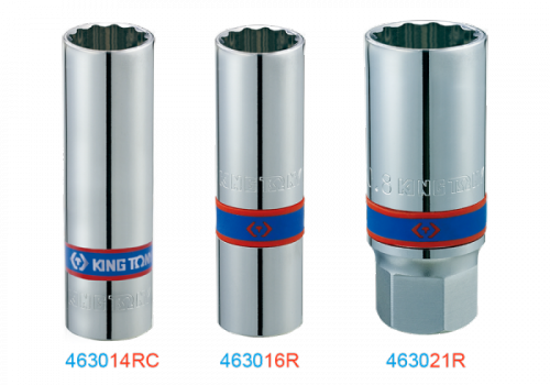 NASADKA DO ŚWIEC 1/2&quot; 14mm x 70mm 12-kąt. WKŁADKA GUMOWA King Tony