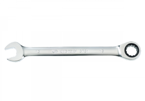KLUCZ PŁASKO-OCZKOWY Z GRZECHOTKĄ JEDNOKIERUNKOWĄ 72 ZĘBY 140 x 8mm King Tony