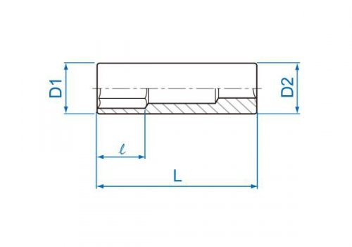 NASADKA DŁUGA 1/4&quot; CALOWA 5/16&quot; x 50mm 6-kąt. Cr-V King Tony