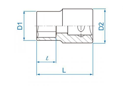 NASADKA KRÓTKA GWIAZDKOWA 3/8&quot; E-TORX E16 x 28mm Cr-v King Tony