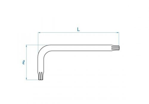 IMBUS TORX Z OTWOREM T40 x 96,5mm King Tony