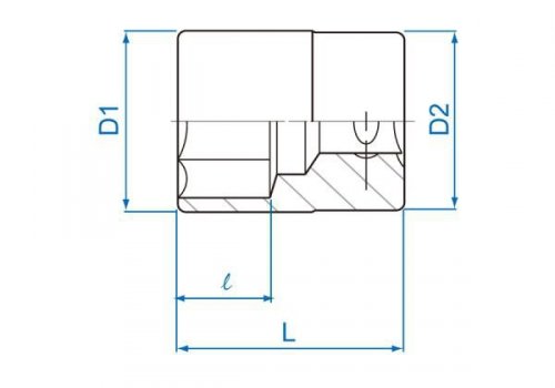 NASADKA KRÓTKA 3/8&quot; CALOWA 1/4&quot; x 27mm 6-kąt. Cr-v King Tony