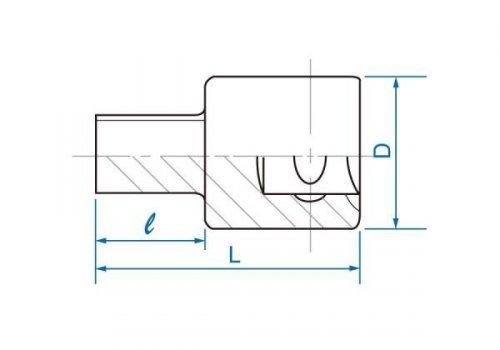 NASADKA TRZPIENIOWA 1/2&quot; KWADRAT 9,5mm x 35mm King Tony
