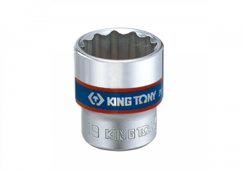 NASADKA KRÓTKA 3/8&quot; 8mm x 27mm, 12-kąt. Cr-V King Tony