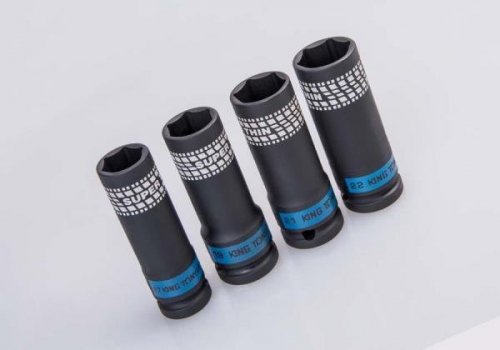 NASADKA DŁUGA UDAROWA CIENKOŚCIENNA 1/2&quot; 21mm x 80mm, 6-kąt, STAL Cr-Mo, DO ALUFELG King Tony