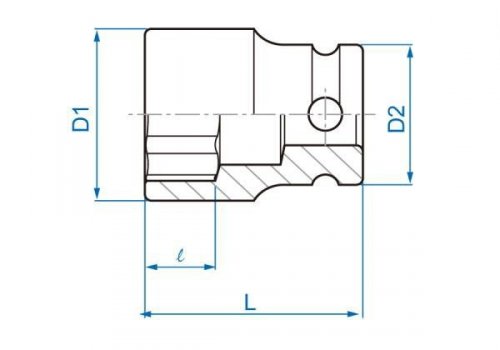 NASADKA UDAROWA 3/8&quot; 1/4&quot; x 32mm, 6-kąt King Tony