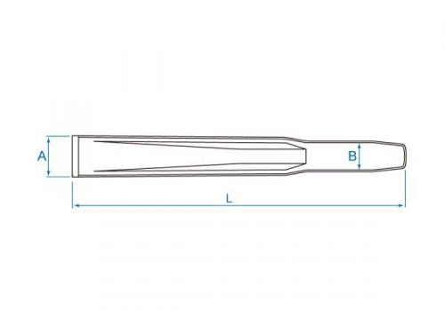 PRZECINAK PROFILOWANY, DO ELEMENTÓW METALOWYCH 21mm x 150mm King Tony