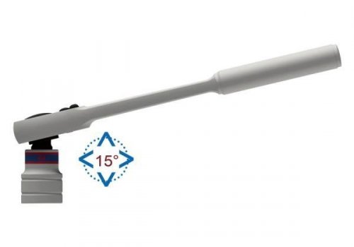 GRZECHOTKA UCHYLNA 1/4&quot; 24 ZĘBY 130mm UCHWYT MOLETOWANY, BLOKADA King Tony