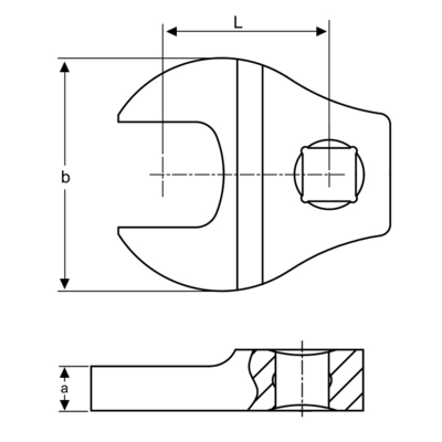 Klucz pazurowy płaski 1/4&quot; rozmiar 10mm BAHCO