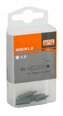 Bit 5/32&quot; imbusowy 1.5x20 mm, 5szt. BAHCO