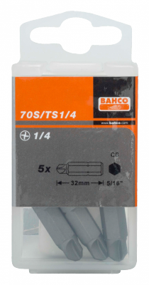 Bit udarowy 5/16&quot; TORQ-SET 5/16&quot; x 32 mm, 5 szt. BAHCO