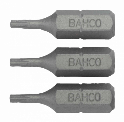 Bit 1/4&quot; do śrub TORX, z otworem TR9x25 mm, 3 szt. BAHCO