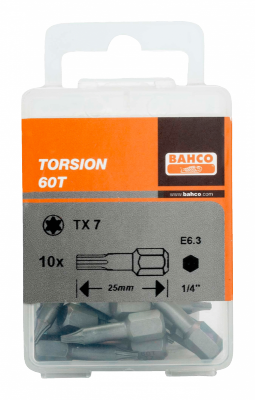 Bit 1/4&quot; Torsion do śrub TORX T40x25 mm, 10 szt. BAHCO