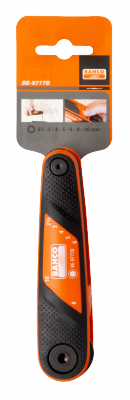Zestaw kluczy imbusowych 2.5-10 mm, 7 sztuk, czernione, z rękojeścią BIMAT BAHCO
