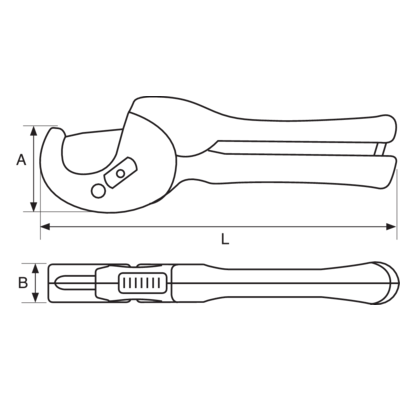 Obcinak do rur plastikowych 63 mm 411-63 BAHCO