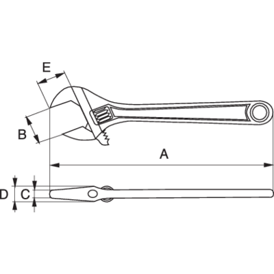 Klucz nastawny 100 mm BAHCO