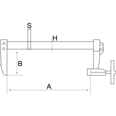 Ścisk typu F 500 mm 120 mm BAHCO