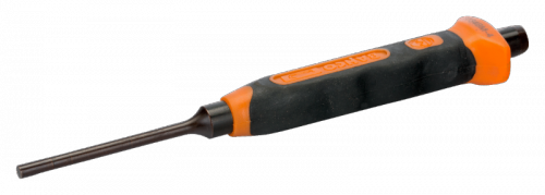 Punktak równoległy cylindryczny 4 mm z osłoną, uchwyt dwukomponentowy 165 mm BAHCO