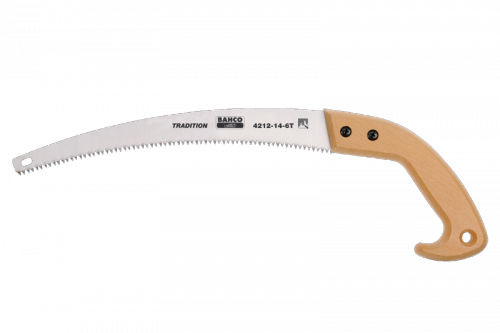 Piła sadownicza 350 mm 6Z/Cal z drewnianą rękojeścią BAHCO