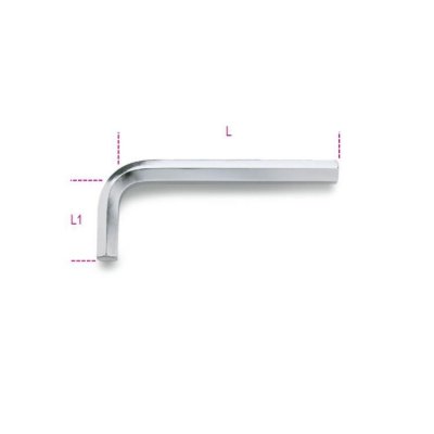 Klucz trzpieniowy imbusowy kątowy chromowany 5,5 mm, 96 Beta