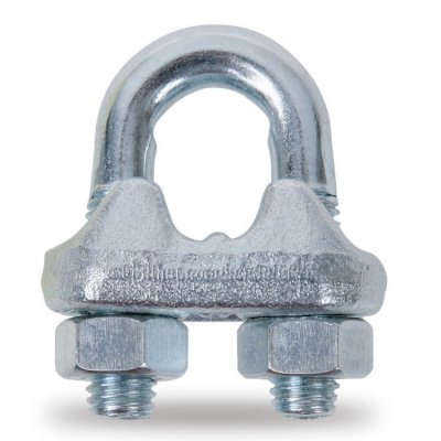 Zacisk linowy kabłąkowy stalowy ocynkowany 6 mm (1/4&quot;) Robur