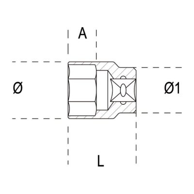 Nasadka 1/2&quot; 12-kątna 14 mm, 920B Beta