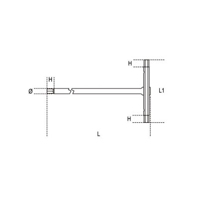 Klucz trzpieniowy imbusowy typu T 5 mm, 951 Beta