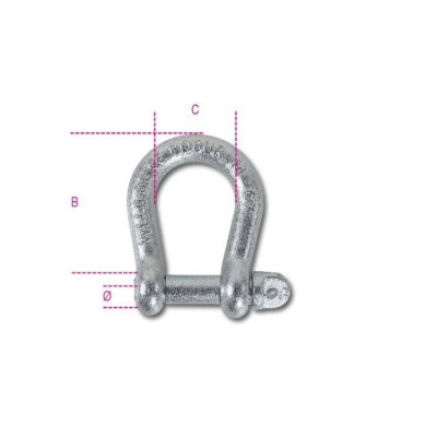 Szakla okrągła ocynkowana 12 mm WLL 500 kg Robur