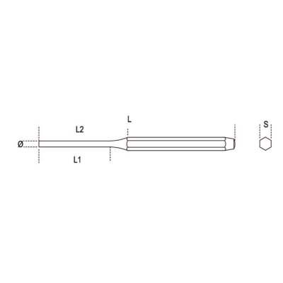 Wybijak cylindryczny 5 mm, 31 Beta