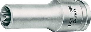 Klucz nasadowy - nasadka 3/8&quot; TORX T8, długa 65mm, 880LG-E8 HAZET