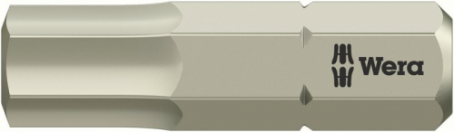 Bit nierdzewny 1/4&quot; DIN3126C6,3do srub z lbem z gniazdem 6-katnym6x25mm Wera