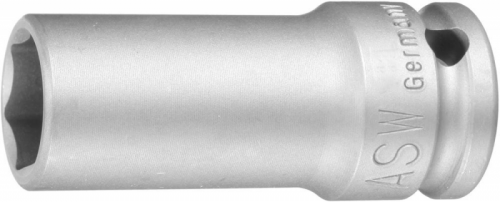 Udarowa koncowka wymiennaklucza nasadowego, dluga 1/2&quot; 18mm ASW