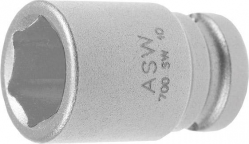 Udarowa koncowka wymiennaklucza nasadowego, 1/4&quot; 10mm ASW
