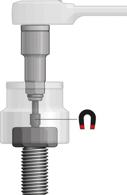 Przedłużka z magnesem 3/8&quot; 65mm GEDORE