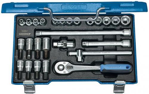 Zestaw nasadek 3/8&quot;, 6-kątnych, 26-cz. 30IMU-10,,  GEDORE